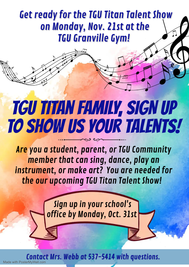 Talent Show Call for Talent